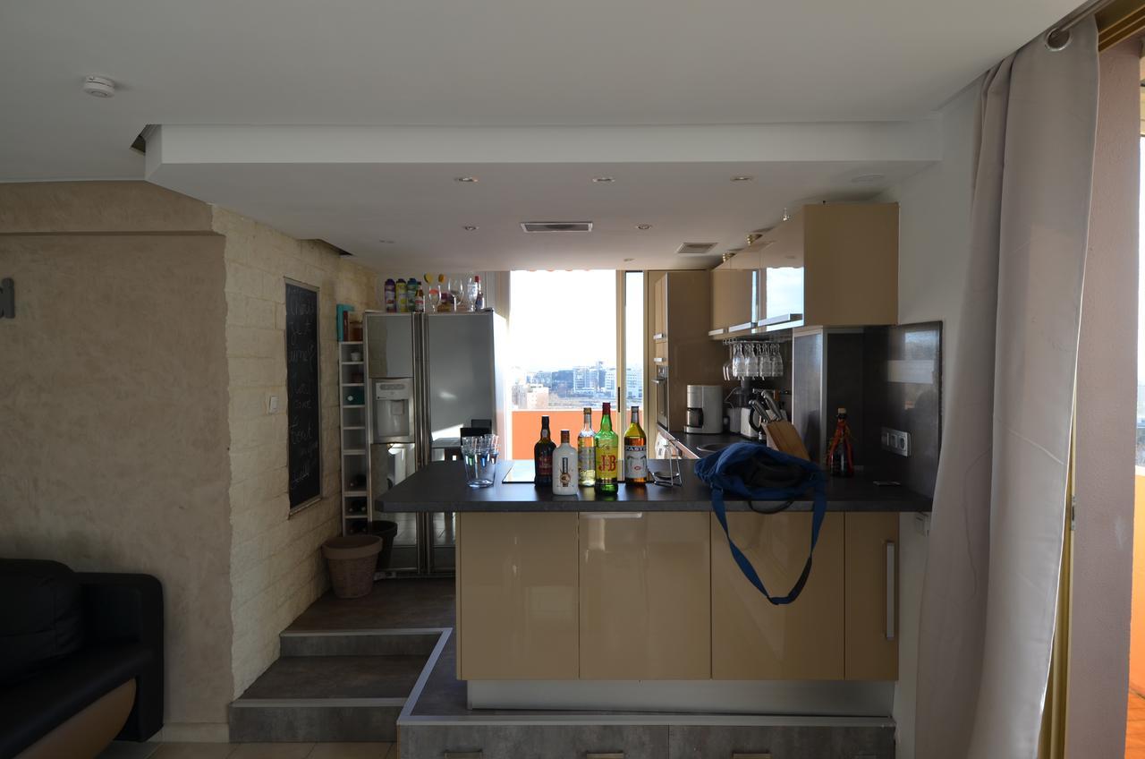 Appartement Rooftop 8 Personnes Grande Terrasse Avec Parking Quartier Aeroport Nice Eksteriør billede